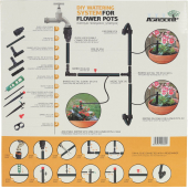 Agrodrip DHZ bevloeiingsset voor maximaal 30 bloempotten
